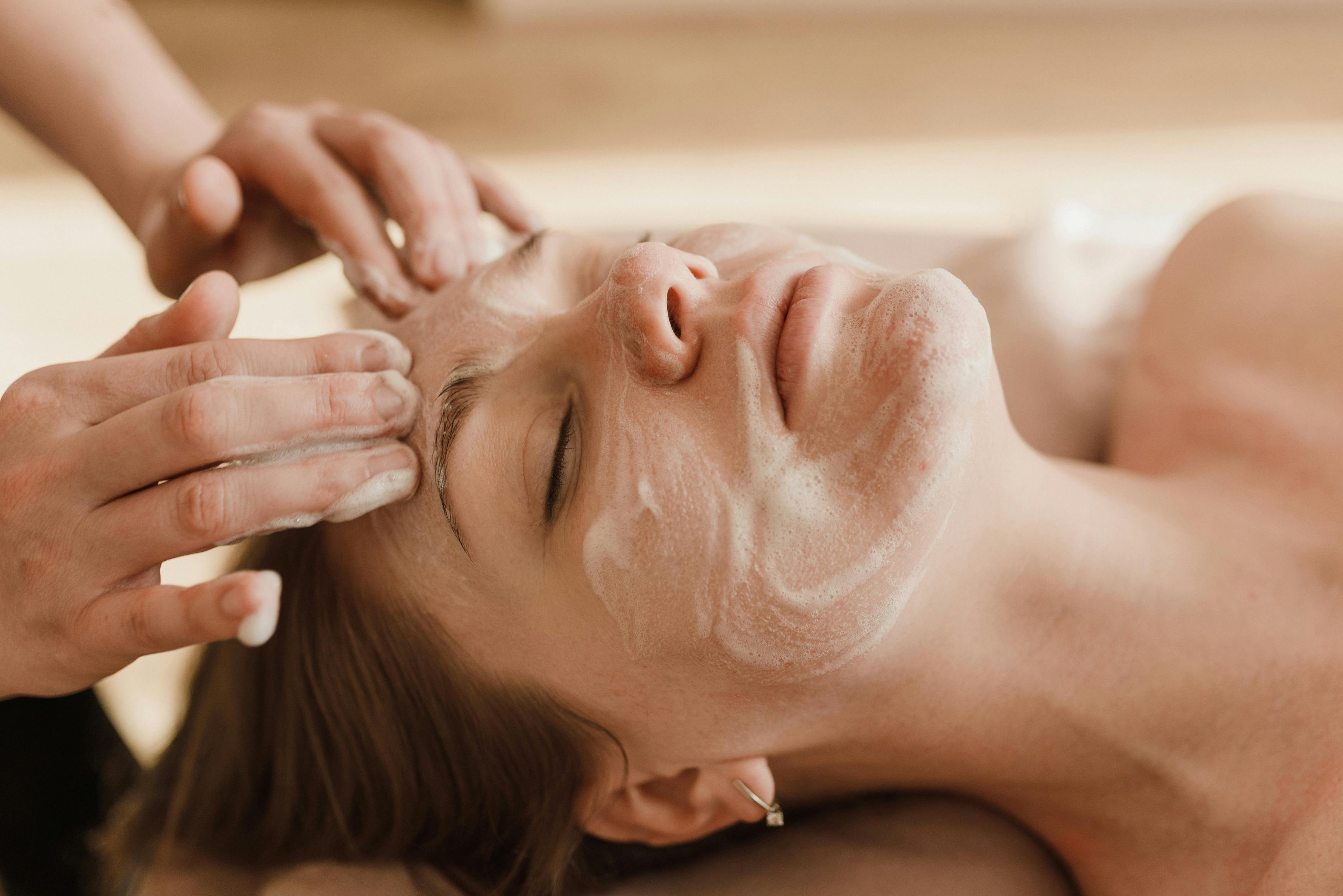 Korean glossy facial for glass like skin
