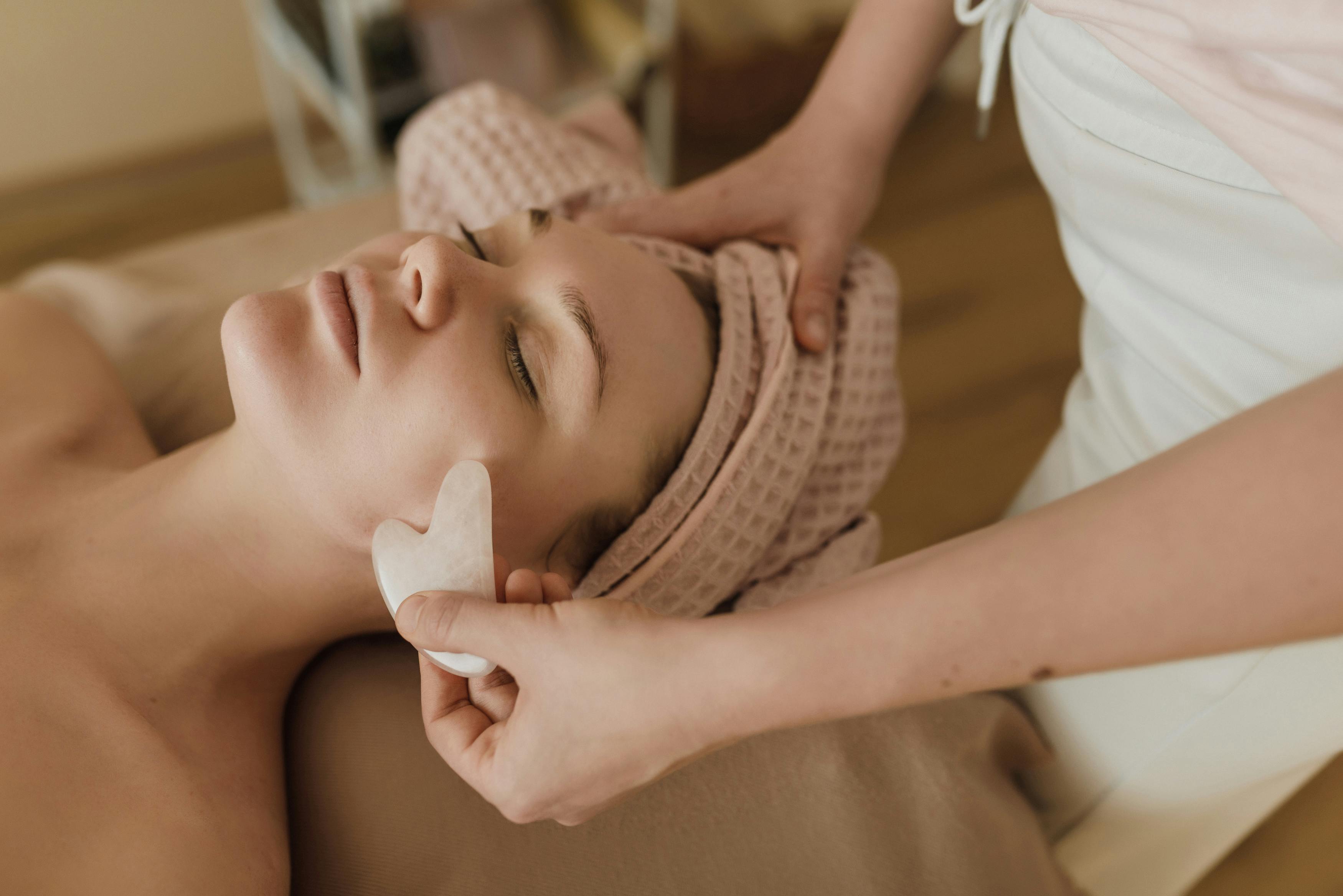 Korean glossy facial for glass like skin